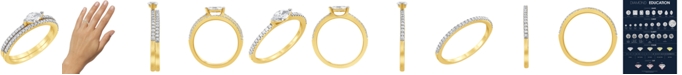 Macy's Diamond Bridal Ring Set (1/2 ct. t.w.) in 14K Yellow Gold